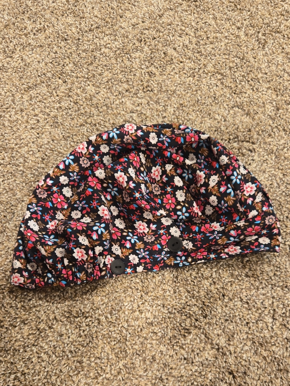 Satin Lined Bouffant Scrub Cap